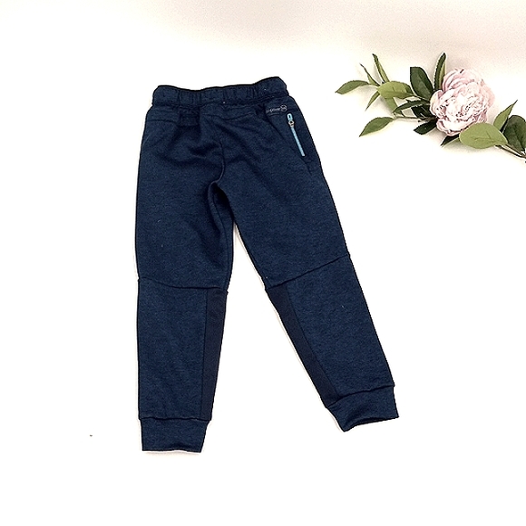 💙 RUSSELL ATHLETIC Navy Cuffed Track Pants Joggers Reflective Details S 6 - 7 - Picture 2 of 5